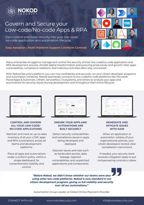 Nokod Solution Brief Image
